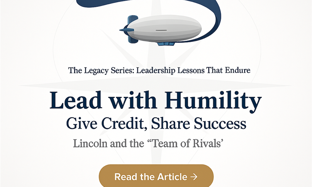 Lead with Humility: Give Credit, Share Success Lincoln and the “Team of Rivals”